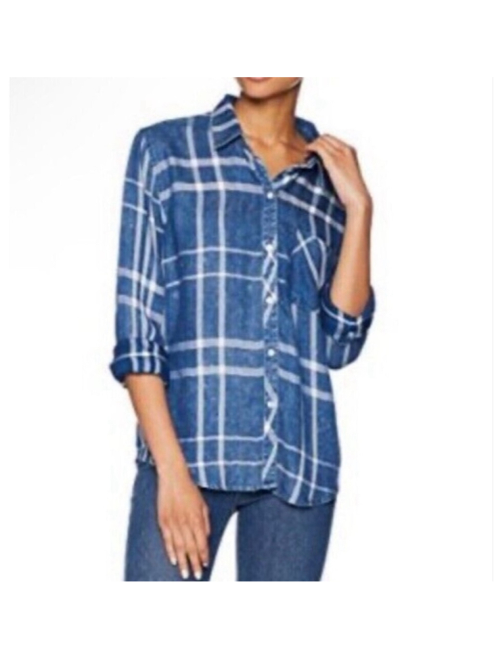 Rails lyocell soft button down shirt XS